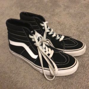Newer Vans Black and White Sk8 Highs